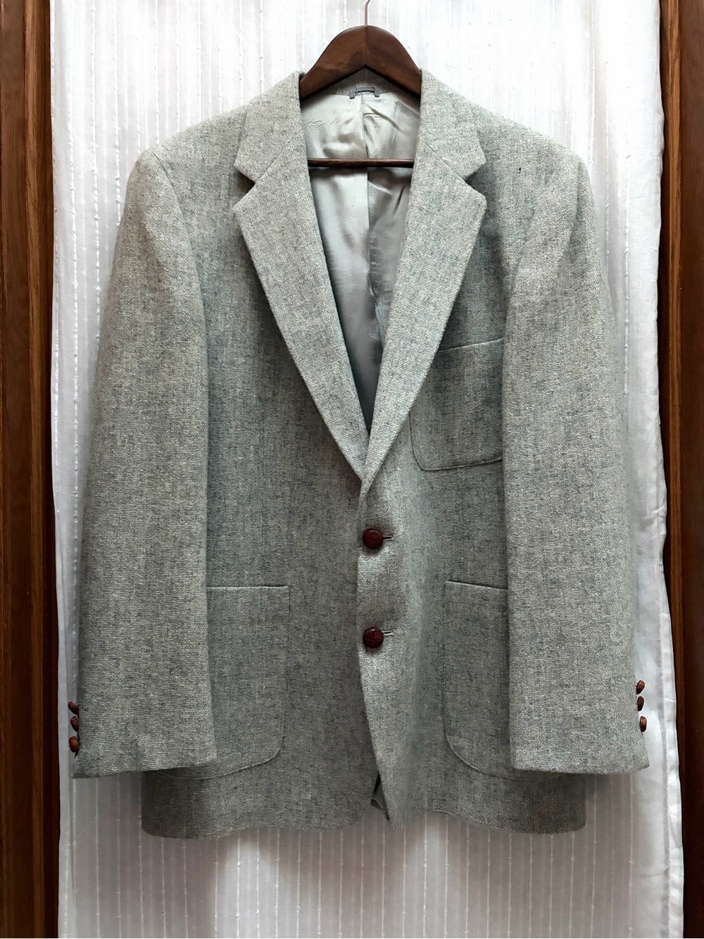 Levi Strauss & Co. Tailored Classics Mens Gray Tweed Wool Sport Coat Blazer 42R